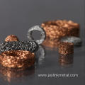 Compressed knitted wire mesh